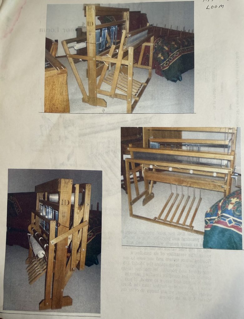 Harrisville  Model T/6 36" 4 Harness, 6 Treadle Folding Floor Loom (equivalent model is the Model T4)